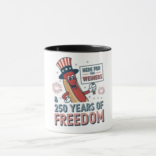 Mug Ici pour le saucisson 250 ans de liberté (Centre)