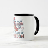 Mug Ici pour le saucisson 250 ans de liberté (Devant droit)