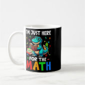 Mug Ici pour les maths T-rex mignon qui compte les nom (Gauche)