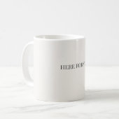 Mug Ici pour Vous – Message de Soutien Simple (Devant gauche)