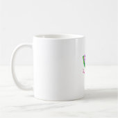 Mug Icône au néon délicieuse de tranche de pastèque de (Gauche)