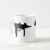 Mug Icône d'arme à feu Uzi (Devant gauche)