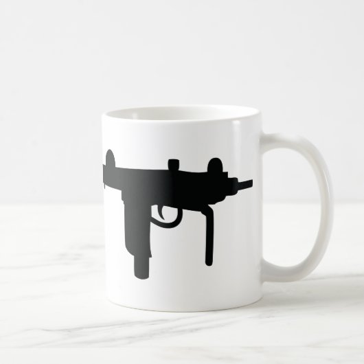 Mug Icône d'arme à feu Uzi (Droite)