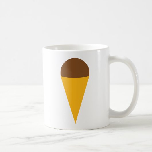 Mug icône de cornet de crème glacée (Droite)