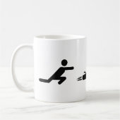 Mug icône de curling noir (Gauche)