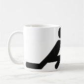 Mug icône de curling noir (Gauche)