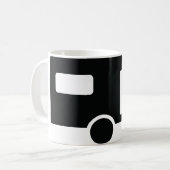 Mug icône de la caravane noire (Devant gauche)