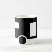 Mug icône de la caravane noire (Centre)