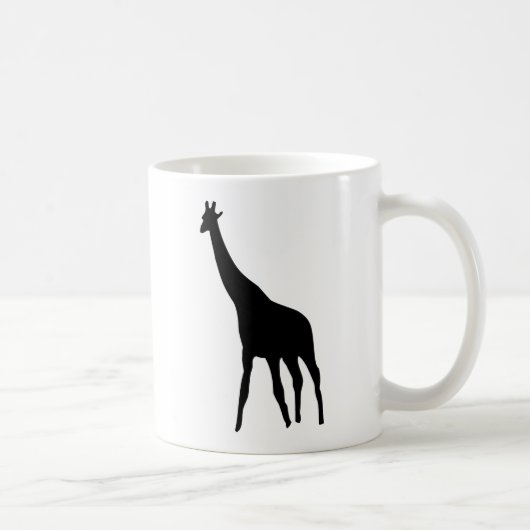 Mug icône de la girafe noire (Droite)