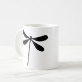 Mug icône de la mouche de dragon noir (Devant gauche)