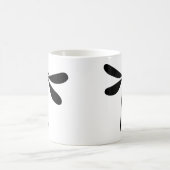 Mug icône de la mouche de dragon noir (Centre)