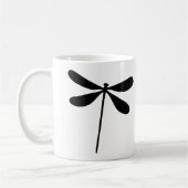 Mug icône de la mouche de dragon noir (Gauche)