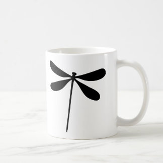 Mug icône de la mouche de dragon noir