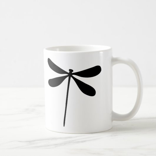 Mug icône de la mouche de dragon noir (Droite)