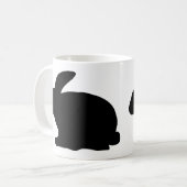 Mug icône de lapin noir (Devant gauche)