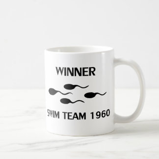 Mug icône de l'équipe de natation gagnante 1960