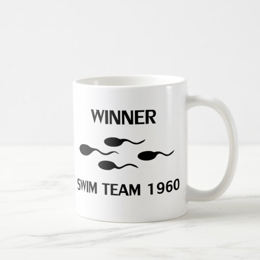 Mug icône de l'équipe de natation gagnante 1960 (Droite)