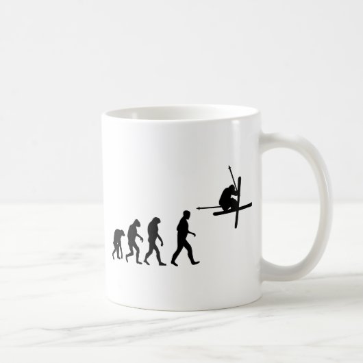 Mug icône de l'évolution du ski (Droite)