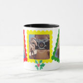 Mug Icône de Noël mignonne Graphique 3 photo Cadeau de (Centre)