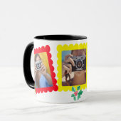 Mug Icône de Noël mignonne Graphique 3 photo Cadeau de (Devant gauche)