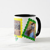Mug Icône de Noël mignonne Graphique 3 photo Cadeau de (Devant droit)