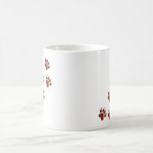 Mug icône de pattes brunes (Centre)
