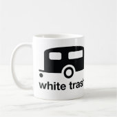 Mug Icône de remorque de déchets blancs - terrain de (Gauche)