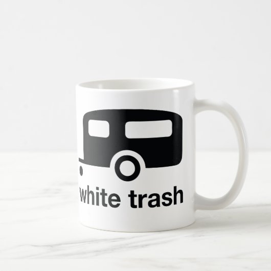 Mug Icône de remorque de déchets blancs - terrain de (Droite)