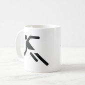 Mug icône de tennis noir (Devant gauche)