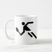 Mug icône de tennis noir (Gauche)