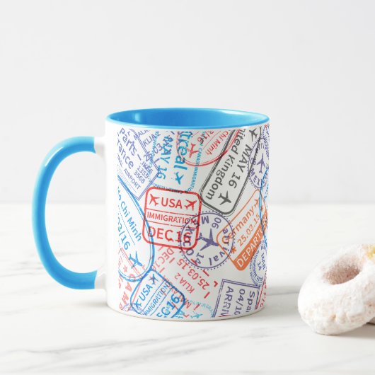 Mug Icône de voyage (Avec donut)