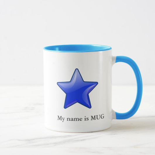 Mug icône d'étoile avec votre nom - mug2 (Droite)