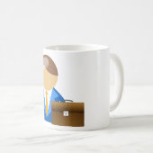 Mug Icône d'homme d'affaires professionnel avec mallet (Devant droit)