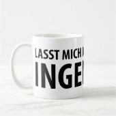 Mug Icône d'Ingenieur de bin d'Ich (Gauche)
