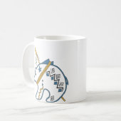 Mug Icône d'ours blanc amérindien (Devant gauche)