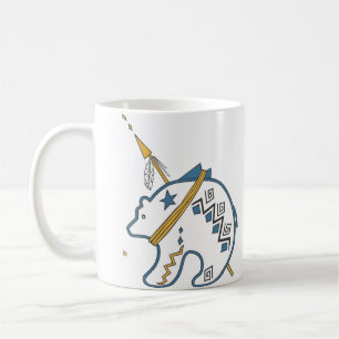 Mug Icône d'ours blanc amérindien