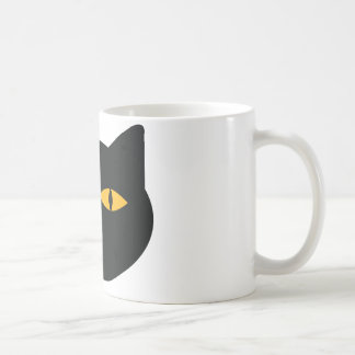 Mug icône du chat noir