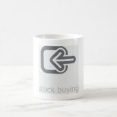 Mug Icône financière moderne d'achat d'actions minimal (Centre)