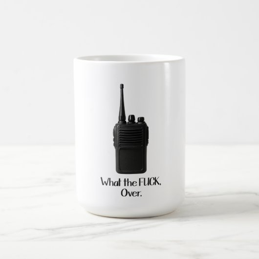 Mug Icône Fu*k Sur L'Icône Drôle Walkie Talkie (Centre)