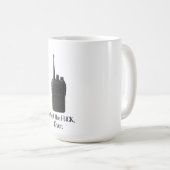 Mug Icône Fu*k Sur L'Icône Drôle Walkie Talkie (Devant droit)