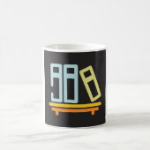 Mug Icône Graphique de Bibliothèque Minimaliste (Centre)