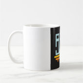 Mug Icône Graphique de Bibliothèque Minimaliste (Gauche)