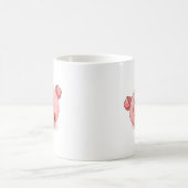 Mug Icône heureuse de porc (Centre)