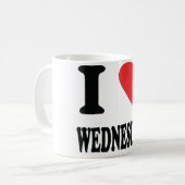 Mug Icône J'aime les mariages (Devant gauche)