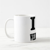 Mug Icône J'aime les mariages (Gauche)
