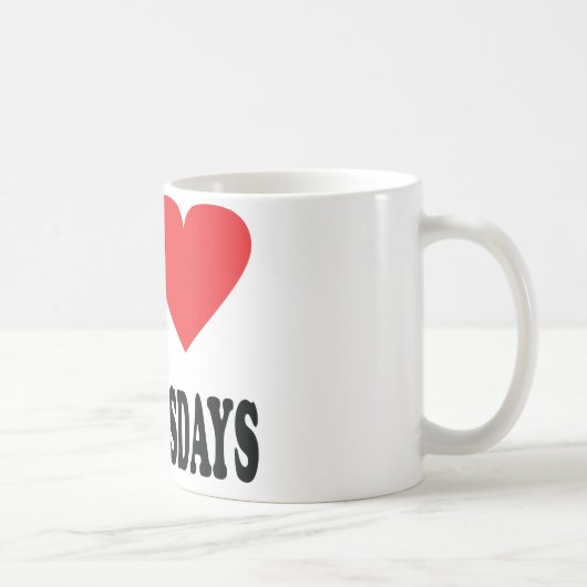 Mug Icône J'aime les mariages (Droite)