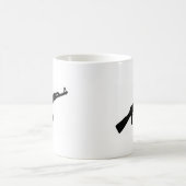 Mug icône noire de l'ak 47 d'arme à feu (Centre)