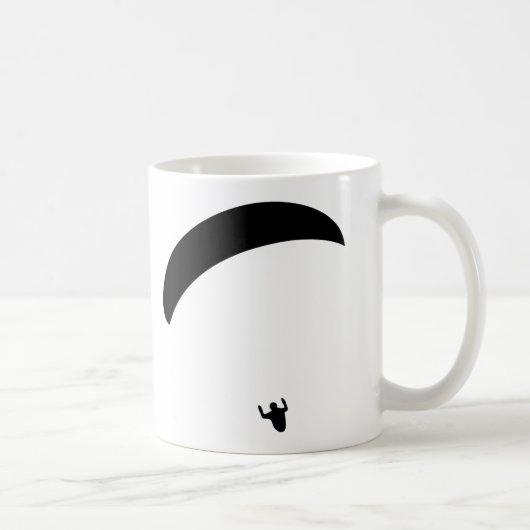 Mug icône noire en parapente (Droite)