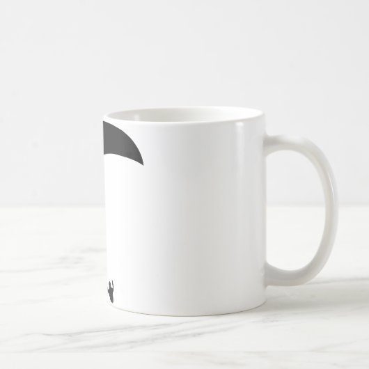 Mug icône noire en parapente (Droite)