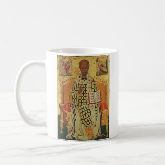 Mug Icône orthodoxe byzantine de Saint-Nicolas de Myre (Gauche)